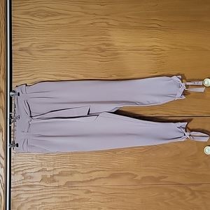 Grace Karin tan high paper bag waist pencil pants, Size-Med